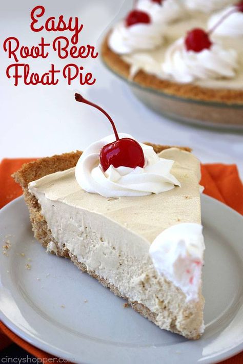 15 Minute Desserts, Root Beer Float Pie, Pie Easy, Cake Form, Keylime Pie Recipe, Impressive Desserts, Beer Float, Root Beer Float, Refreshing Desserts