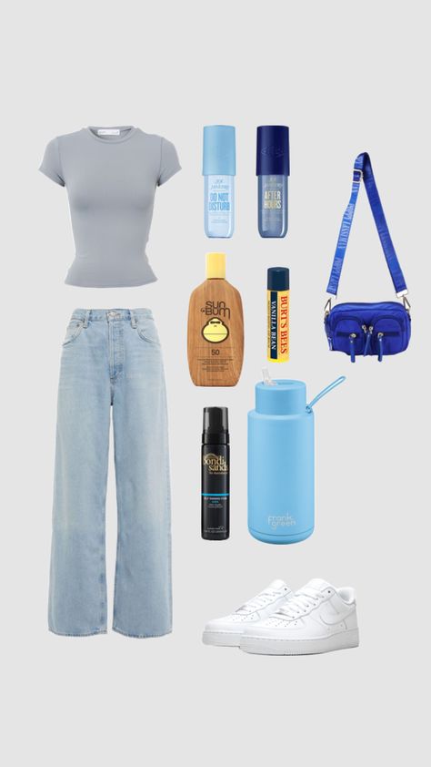 Blue Basic Aussie girl>>> Aussie Girl Outfits, Basic Aussie Girl, Basic Aussie, Aussie Girl, Girl Fits, Simple Trendy Outfits, Cute Fits, Summer Jewelry, Fitness Inspo