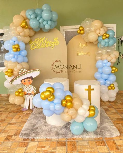 Backdrop bautizo ! Tu ya apartaste el tuyo? Contamos con paquetes de decoración. #backdropparaeventos #ballondecoration #balloons #bautizo #atlixco #montajedeeventos Boy Bautizo Party Ideas, Baptism Decorations Boy, Baptism Decorations, Event Planner, Balloons, Baby Shower, Shower, Tumblr, Quick Saves