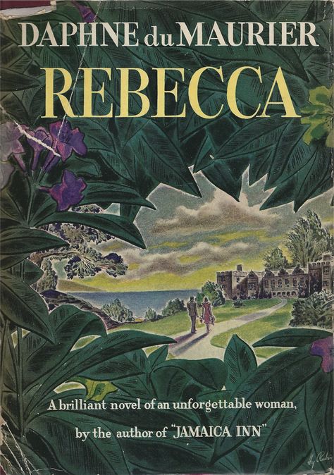 'She had beauty that endured, and a smile that was not forgotten. Somewhere her voice still lingered, and the memory of her words.' This cover perfectly conveys the atmosphere of the gothic novel a... Rebecca Daphne Du Maurier, Daphne Du Maurier, Gothic Novel, Vintage Book Covers, Dark Nature, Book Jacket, Her Voice, Garden City, The Gothic