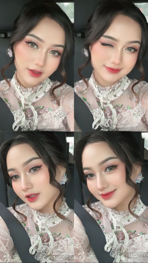 Make Up Looks Graduation, Look Make Up Korea, Look Make Up, Douyin Graduation Makeup, Make Up Wedding Korea, Make Up Korea Natural, Makeup Graduation Ideas, Make Up Flawless Hijab, Makeup Wisuda Hijab Natural