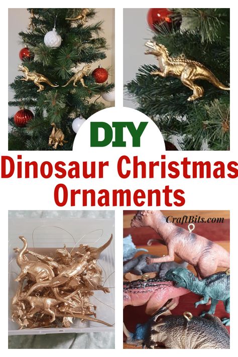 Dinosaur Christmas tree ornaments — CraftBits.com Dinosaur Tree, Dino Christmas, Dinosaur Christmas Tree, Dinosaur Christmas Ornament, Diy Dinosaur, Tree Rex, Dinosaur Ornament, Neli Quilling, Dinosaur Christmas