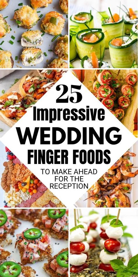 Looking for some amazing finger foods for your wedding day reception? These fancy but simple appetizer ideas are perfect to serve during wedding cocktail hour and will impress your guests. Reception Finger Foods, Finger Food Wedding Reception, Reception Appetizers, Wedding Cocktail Hour Food, Wedding Finger Foods, Fancy Appetizer Recipes, Finger Snacks, Cocktail Party Appetizers, Cocktail Hour Food