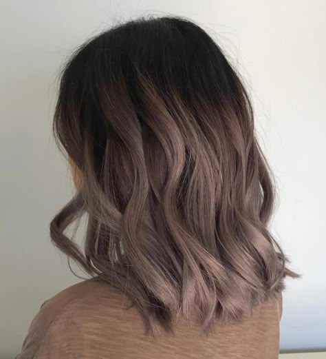 Mushroom Brown Hair: A Hot New Trend You'll Fall In Love With Ash Ombre Hair, Mushroom Brown Hair, Mushroom Hair, Mushroom Brown, Ash Brown Hair, Brown Ombre Hair, Hair Cute, Brown Hair Balayage, Brown Balayage