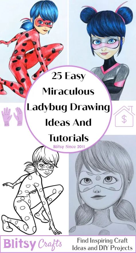 Draw Miraculous Ladybug, Miraculous Ladybug Drawing, Miraculous Drawings, Draw A Ladybug, Narwhal Drawing, Paw Print Drawing, Ladybug Drawing, Sloth Drawing, Ladybug Cartoon