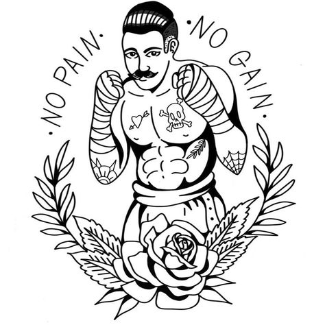 Boxing Man Tattoo, Simple Old School Tattoo, Gentleman Tattoo, Boxer Tattoo, Boxing Tattoos, Traditional Tattoo Stencils, Mens Body Tattoos, Fighter Tattoo, Traditional Tattoo Drawings