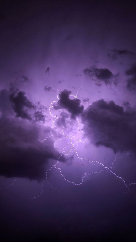 Clouds Purple, Lightning Background, Thunderstorm Clouds, Purple Wallpapers, Purple Lightning, Dark Purple Wallpaper, Purple Vibe, Summer Suit, Ios Wallpapers