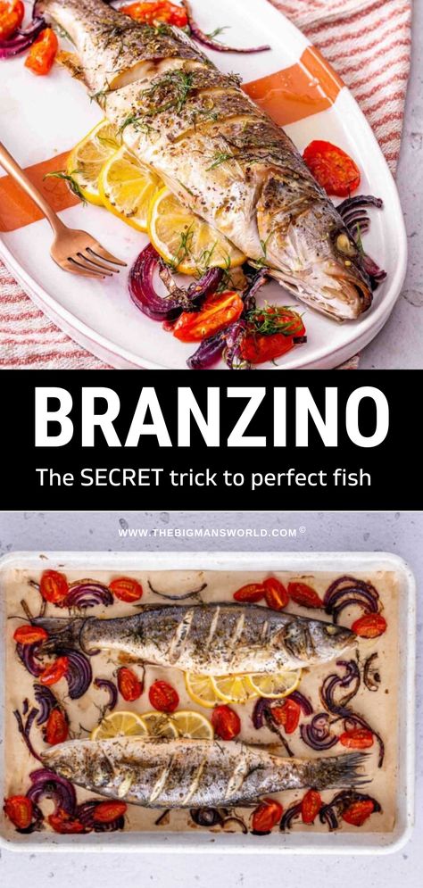 Branzino Fish Recipe Oven, Branzino Recipe Whole, Branzino Recipe Filet, Bronzino Fish Recipe, Whole Branzino Recipe, Easter Fish Recipes, Branzino Fish Recipe, Roasted Branzino Recipe, Branzino Fish