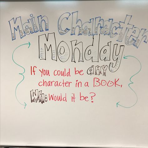 Monday Morning Meeting Questions, Monday Classroom Board, Whiteboard Prompts Monday, Monday Bell Ringer, Monday Question Of The Day Classroom, Monday Morning Message Classroom, Monday Board Prompts, Monday Morning Meeting Ideas, Monday Whiteboard Question