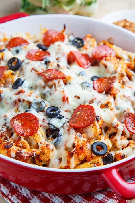 Low Carb Cauliflower Casserole, Pepperoni Pizza Casserole, Pizza Bowl, Healthy Casserole Recipes, Low Carb Low Fat Recipes, Low Carb Casseroles, Pizza Casserole, No Carb Recipes, Healthy Casseroles