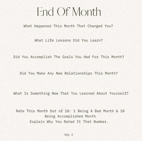 Month Journal, End Of Month, Morning Journal Prompts, Mindfulness Journal Prompts, Journal Bible Quotes, Journal Inspiration Writing, Healing Journaling, Daily Journal Prompts, Moon Journal