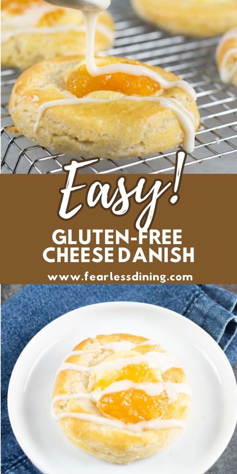 Gluten Free Danish Pastry, Gluten Free Cream Cheese Danish, Gluten Free Cheese Danish Recipe, Gluten Free Cheese Danish, Gluten Free Puff Pastry Ideas, Gluten Free Danish Recipe, Gluten Free Brunch Ideas, Gluten Free Puff Pastry Recipe, Gluten Free Danish