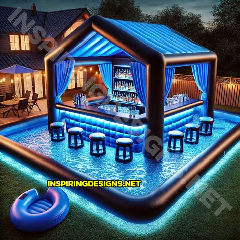 Why settle for ordinary when you can turn your backyard into an extraordinary oasis? Inflatable pool bars are here to shake things up, blending the ultimate relaxation of floating in the water with the fun of enjoying your favorite drinks. Imagine sitting in an inflatable pool while perched at a bar—yes, it’s as fabulous as … Large Inflatable Swimming Pool, Inflatable Nightclub, Inflatable Kiddie Pool, Candy Shots, Inflatable Pool Bed Kids, Inflatable Pool Beach, Summer Party Games, Backyard Upgrades, Dream Backyard Pool