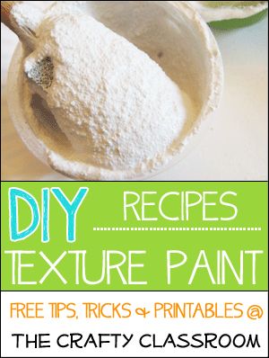 Texture Paint Recipe Diy Snow Texture Paint, Homemade Texture Paint, Add Texture To Paint, How To Add Texture To Paint, Diy Texture Paint Recipe, Making Textured Paint, Texture Paint Recipe, How To Make Thick Paint, Diy Texture Paste Recipe