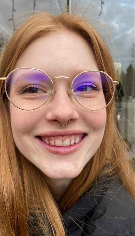 Redhead With Glasses, Red Hair And Glasses, Katya Sitak, Lily Luna Potter, Cute Glasses Frames, Ollie Bearman, Glasses Aesthetic, Hair And Glasses, Instagram Cartoon