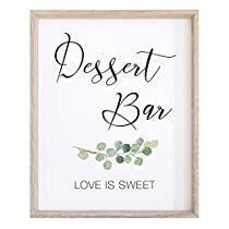 Check this out! Bar Sign For Wedding, Paper Wedding Decorations, Greenery Wedding Decor, Sign For Wedding, Lily Wedding, Watercolor Greenery, Wedding Dessert Table, Venue Decorations, Eucalyptus Greenery