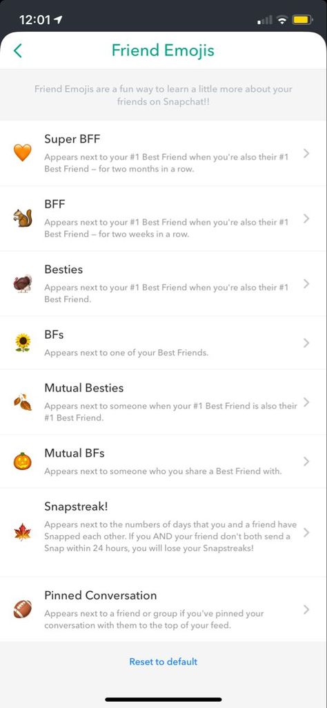 Fall Snapchat Friend Emojis | Snapchat best friends, Snapchat emojis, Snapchat friends Snapchat Organization Names, Bff List, Emoji Snap, Friend Emojis Snapchat, Snapchat Streak Emojis, Emoji Themes, Emojis Snapchat, Friends Snapchat, Snap Emojis