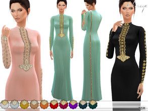 Sims 4 Clothing sets Sims 4 Middle Eastern Cc, Moroccan Wedding Dress, Orientation Outfit, Sims Medieval, Nigerian Outfits, Arabic Clothing, Arabian Dress, Cc Clothes, Sims 4 Dresses