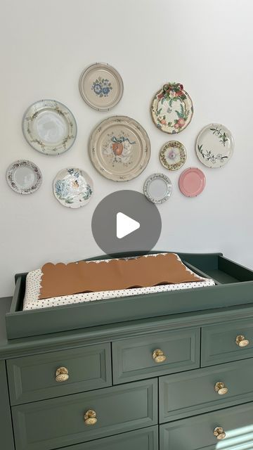 Jessica Frazier on Instagram: "I ordered the exact same duck plate again on EBay and this time it didn’t come broken, soooo mission plate wall is a GO!! 🦆 #platewall #nurserydecor #shabbychic" Nursery Plate Wall, Plate Wall Dining Room, Antique Plate Wall, Terracota Plates Wall Decor, China On Wall Hanging Plates, Antique Plates On Wall Paper, Boho Traditional, Old Plates, Plate Wall Decor