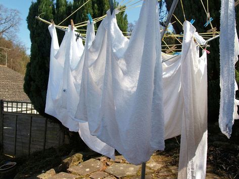 Laundry On The Line, Laundry Lines, Washing Lines, Laundry Clothesline, Laundry Art, Hanging Laundry, Clothes Lines, Fresh Laundry, Pvc Hose