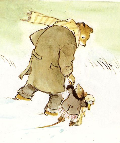 Ernest and Celestine by by gabrielle vincent Ernest And Celestine, Winter Illustration, Childrens Books Illustrations, Art Et Illustration, Children's Literature, Cute Bear, Childrens Illustrations, Childrens Art, Pulp Fiction