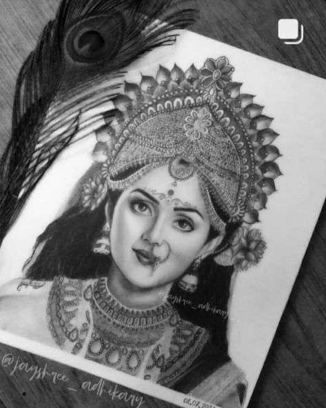 Durga Painting Artworks Pencil, Durga Maa Sketch Pencil, Mataji Drawing, Radhakrishna Drawing, Freestyle Drawing, Ancient Hawaii, Devi Lakshmi, Beautiful Pencil Sketches, Makeup Logo Design