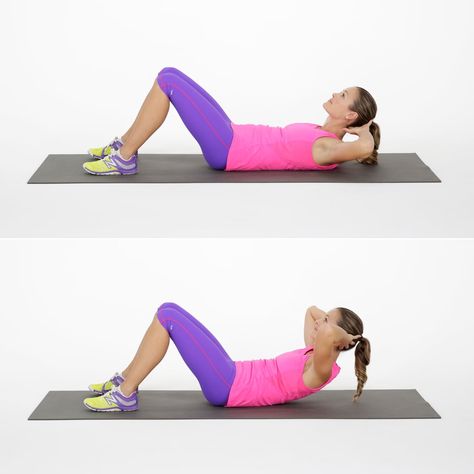 Basic Crunch Crunch Challenge, Abdomen Plat, Core Strengthening Exercises, Crunches Workout, Muscle Abdominal, Ab Challenge, Abs Challenge, Strengthen Core, 6 Pack Abs