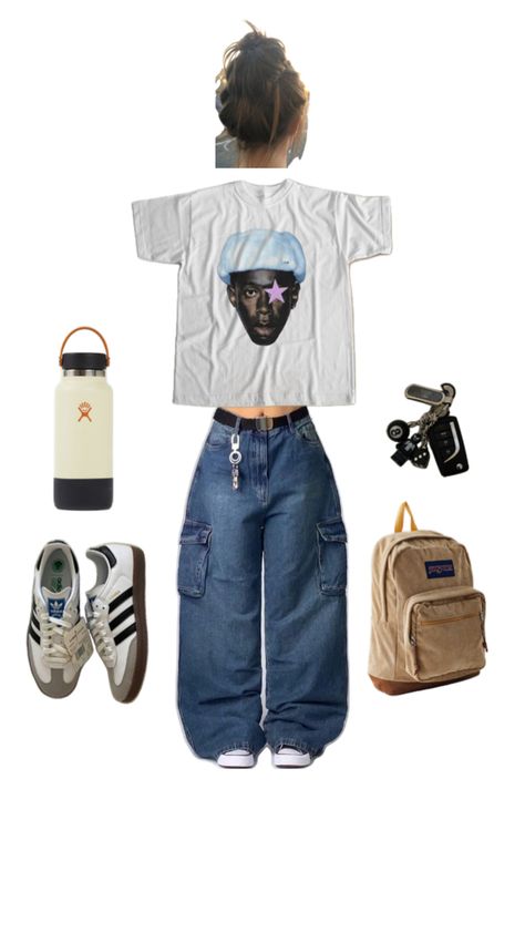 Canada Summer Outfit, Summer Swag Outfits, Y2k Street Style, Canada Summer, Street Style Outfits Casual, Skater Outfits, 2000s Clothes, Baggy Clothes, Outfit Inspo Casual