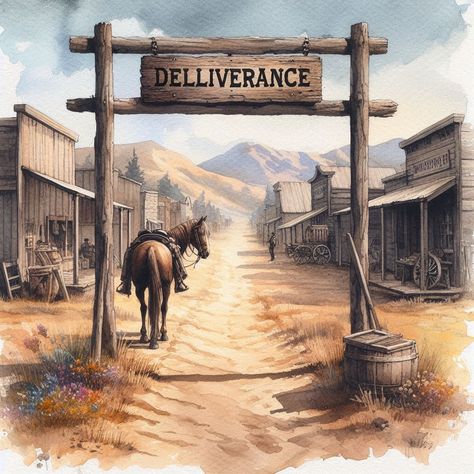 Old West Background, Western Saloon Interior, Cattle Painting, Ghost Towns Of America, Old West Town, Western Saloon, Country Aesthetic, West Town, Western Town