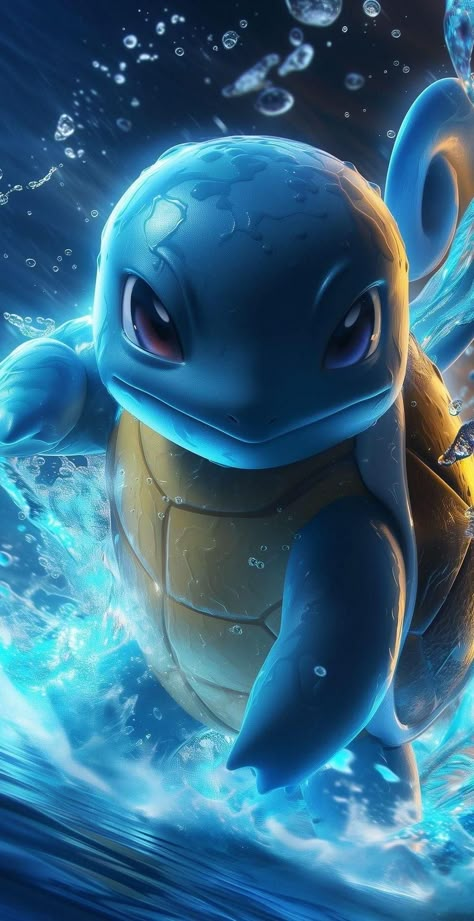 Pikachu Wallpaper Iphone, Realistic Pokemon, Pokemon Gen 1, Water Pokemon, Pokémon Wallpapers, Pokemon Realistic, Pokémon Pictures, Kanto Region, Gen 1 Pokemon