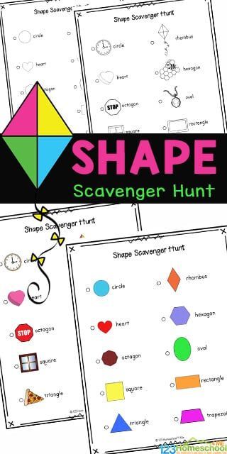 Kids will enjoy getting out and walking around the neighborhood, getting some exercise, while searching for different shaped items such as a kite, clock and window, as part of this Shape Scavenger Hunt. This shape scavenger hunt printable is fun for toddler, preschool, pre-k, kindergarten, first grade, 2nd grade, and 3rd grade students as it contains not only the name, but a cute picture too. Shape Hunt Preschool Free Printable, Shape Scavenger Hunt Kindergarten, Shape Scavenger Hunt Preschool, Shape Hunt Preschool, Shapes Scavenger Hunt, Shape Scavenger Hunt, Shape Hunt, Indoor Treasure Hunt, Preschool Scavenger Hunt