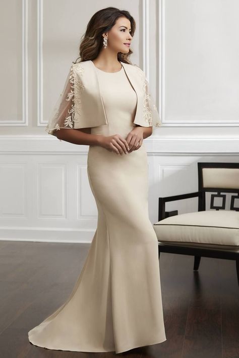 19de10adbaa1b2ee13f77f679fa1483adesc49993007ri Champagne Evening Gown, Mothers Gowns, Wedding Evening Gown, Christina Wu, Classy Gowns, Elegant Dresses Classy, Mob Dresses, Evening Gowns Elegant, Bride Gowns