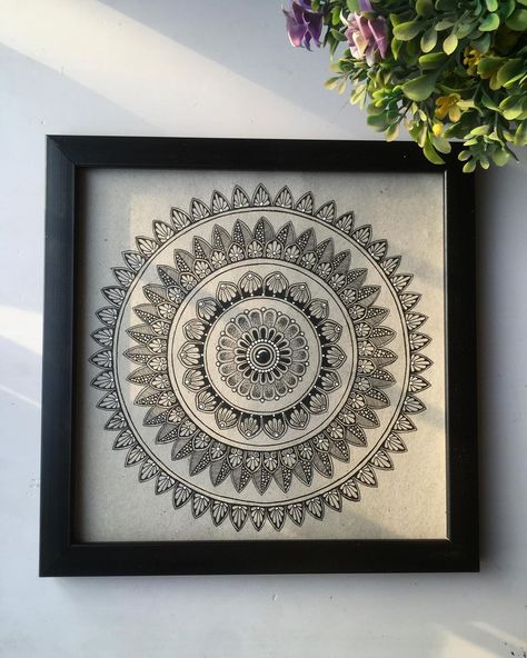 @art_by_rinkal21 on Instagram: “Mandala artwork ✨ Dm to buy this original artwork or for customization orders :) . . #mandala #mandalaart #mandalaartist…” Mandala Art For Wall, Mandala On Canvas, Easy Mandala, Easy Mandala Drawing, Mandala Patterns, Mandala Canvas, Mandala Art Therapy, Couple Picture, Simple Mandala