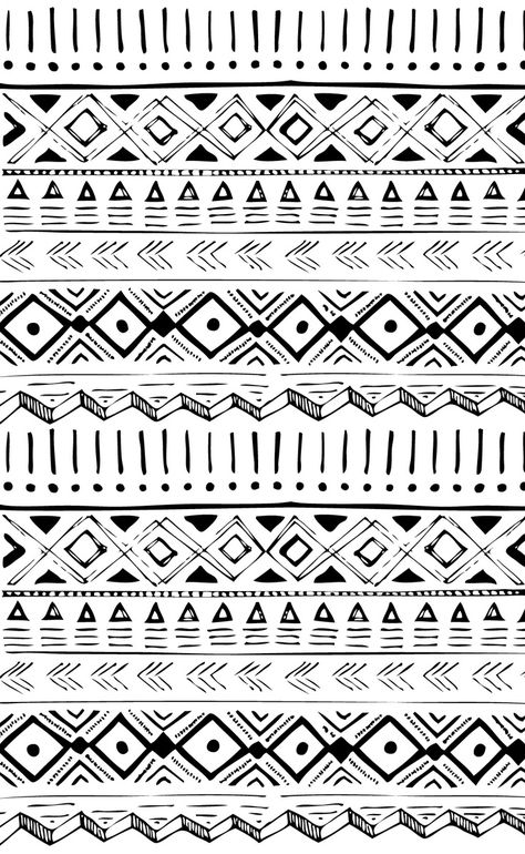 tribal art and culture 3 Illustration Simple, Easy Drawing Tutorial, Afrikaanse Kunst, Design Mandala, Hand Drawn Pattern, Black And White Pattern, Design Textile, Aztec Pattern, Zentangle Patterns