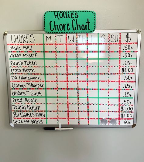 Chore Chart Poster Board Ideas, White Board Ideas Chores, Family Chore Chart Ideas Diy, Chores Whiteboard Ideas, Chore Poster Board Ideas, Easy Chore Chart, Chore Board Ideas Diy, White Board Chore Chart Ideas, Chore Board Ideas Dry Erase