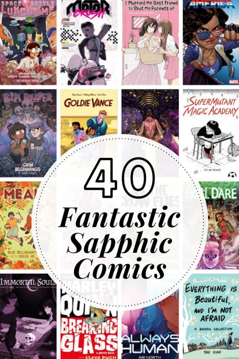 40 Bi and Lesbian Comics to Add to Your Pride TBR – The Lesbrary Lesbian Novels, Immortal Soul, Comic Graphic, Pride Support, Space Battles, Marrying My Best Friend, Book Reading, Absinthe, Graphic Novels