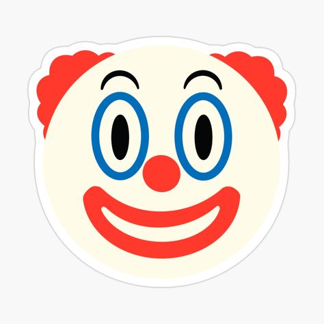 Art Emoji Drawing, Vomit Emoji, Clown Emoji, Clown Sticker, Clown Drawing, Drawing Sticker, Send In The Clowns, Emoji Drawing, Dress Inspo