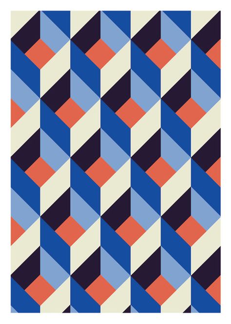 Abstract print by DURIDO (Mojca Dolinar), in Ljubljana, Slovenia Quilt Modernen, Op Art, Graphic Patterns, Textile Patterns, Art Abstrait, Geometric Designs, Geometric Art, Geometric Patterns, Surface Pattern Design