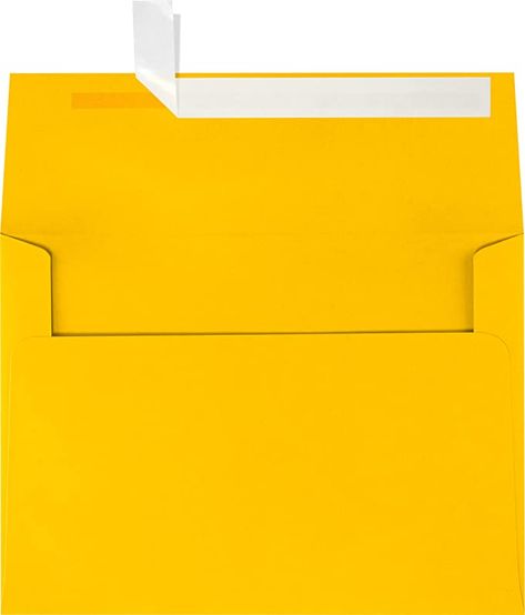 Amazon.com : A7 Invitation Envelopes w/Peel & Press (5 1/4 x 7 1/4) - Sunflower Yellow (50 Qty) | Perfect for Invitations, Announcements, Sending Cards, 5x7 Photos | Printable | 80lb Paper | EX4880-12-50 : Greeting Card Envelopes : Office Products Sunflower Printable, Navy Invitation, Greeting Card Envelope, 5x7 Cards, Blue Envelopes, Green Envelopes, Jam Paper, Sunflower Yellow, Invitation Envelopes