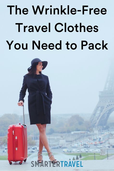 When it comes to wrinkle-free travel clothes, there are a lot more options out there than you might think. Cheap Versatile Travel Bag, Packable Travel Clothes, Best Travel Outfits For Women European, Travel Friendly Outfits, Dressy Travel Outfits, Versatile Packable Travel Bag For Overnight Trips, Womens Travel Clothes, Petite Travel Clothes, Travel Clothing Women