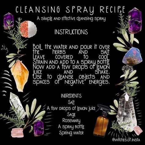 Witchcraft Community on Instagram: “Follow @occult.ish for more witchy inspo, tips and tricks! . The levels of crazy going on around the world are a bit out of control rn.…” Grimoire Inspiration, Miracle Cleaner, Witchcraft Diy, Pagan Traditions, Hydrogen Peroxide Uses, Cleansing Spray, Green Witchcraft, Magick Book, Witchcraft Spell Books