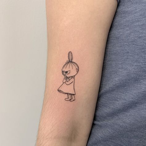 Little My Tattoo, Moomin Tattoo Ideas, Moomin Tattoo, Little My Moomin, Moomin Valley, My Tattoo, Jewelry Tattoo, Dainty Tattoos, Little Tattoos