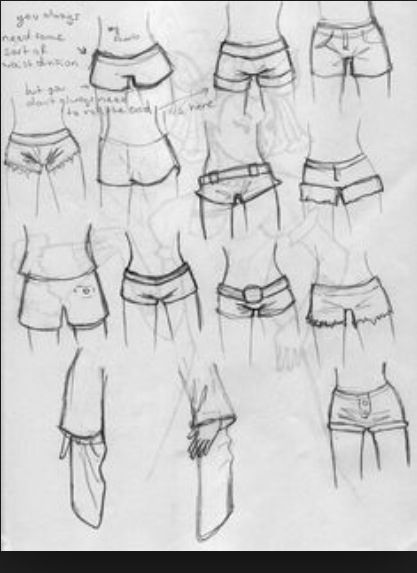 Crotch creases in clothing Shorts Drawing, Cartoon Drawings Of People, Cartoon Drawings Disney, Cartoon Drawings Of Animals, Human Drawing, Figure Drawing Reference, Drawing Clothes, Drawing Videos, Disney Drawings