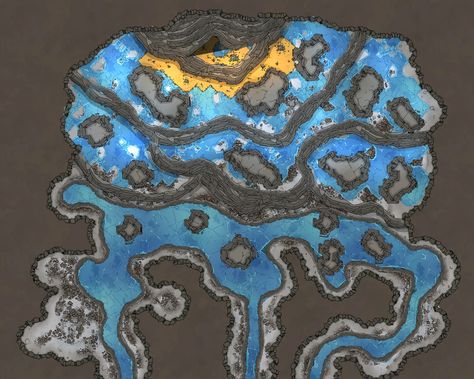 ArtStation - Battle Map | Lair of the White Wyrm (White Dragon), Jeff Todd Dragon Lair Map, Dragon Lair, Battle Map, Dungeon Master's Guide, Tabletop Rpg Maps, Dragon's Lair, Dnd Dragons, Dragon Images, Rpg Map