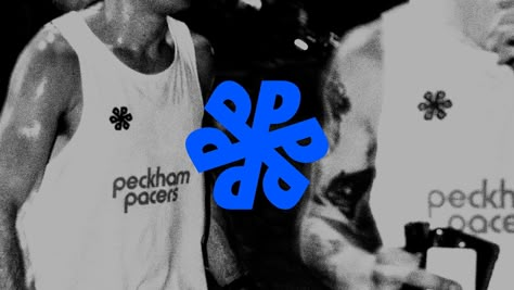 Peckham Pacers op Behance Fitness Campaign Design, Running Branding Design, Sport Logo Design Ideas, Fitness Brand Design, Running Logo Design, Marathon Branding, Run Club Logo, Fitness Branding Design, Running Club Logo