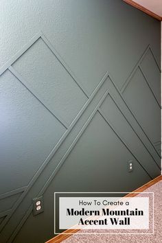 Mountain Accent Wall, Bedroom Wall Panel, Room Ideas Wall Decor, Wall Decor Living Room Ideas, Wood Lattice, Wooden Accent Wall, Black Feature Wall, Nursery Accent Wall, Rough Sketches