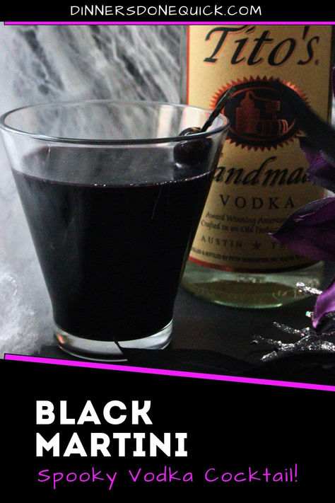 Get into the Halloween spirit with this bold and dramatic Black Martini! Made with your favorite vodka brand, this eerie, jet-black drink is a perfect addition to your spooky cocktail lineup. Dark, mysterious, and delicious, it's sure to be a hit at any Halloween gathering. Pair it with haunting decor for the ultimate spooky party! 🎃🕸️🍸 #HalloweenCocktails #BlackMartini #VodkaCocktail #SpookyDrinks #HalloweenPartyIdeas Halloween Vodka Cocktails, Black Martini Recipe, Black Martini, Black Halloween Drinks Alcohol, Coktail Halloween, Black Margarita Recipe Halloween, Halloween Black Drink, Halloween Martini Recipes, Black Vodka Halloween Drinks