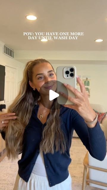 Maddy Millard on Instagram: "Forget how much i like crimping my hair!!   #hair #hairstyle #hairinspo #hairtutorial #hairtok #hairideas #slickback #slickbackponytail #utahgirl #halfuphalfdown #halfuphalfdownhairstyle #crimpedhair #wavyhair #hairhack #ponytailhairstyle #hairtips #greasyhair #greasyhairstyle #washday" Maddy Millard, Slickback Hairstyle, Easy Work Hairstyles, Slicked Back Ponytail, Crimped Hair, Easy Work, Greasy Hair Hairstyles, Work Hairstyles, One More Day