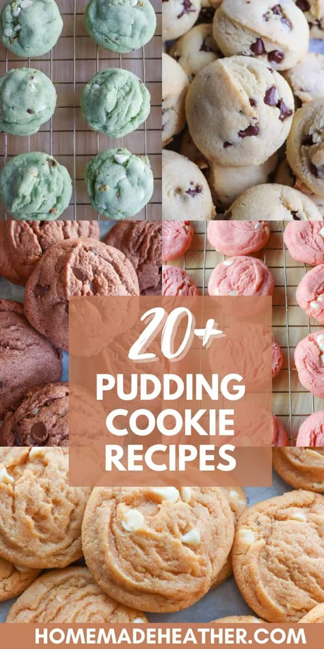 20+ Pudding Cookies Ideas (Best Soft & Chewy Cookies) Christmas Cookies With Pudding, Elvis Presley Pudding Cookies, Christmas Pudding Cookies Recipes, M M Pudding Cookies Recipe, Cookies With Instant Pudding, Quick Yummy Cookies, Cake Mix Pudding Cookies Recipes, Cookies Made With Instant Pudding, Sugar Free Pudding Cookies