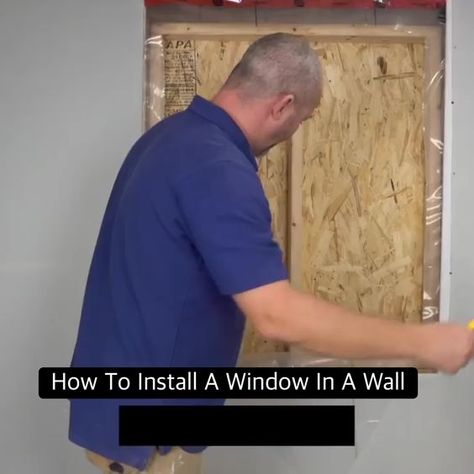 How To Install A Window In A Wall | Home & Garden Video | By Home RenoVision DIY | If you know how to install a window then you can add one just about anywhere. Let me show you how! How To Install A Window In A Wall, Garden Video, Attic Window, Wind Blowing, Construction Techniques, Attic Remodel, Diy Window, Diy Home Repair, Picture Windows